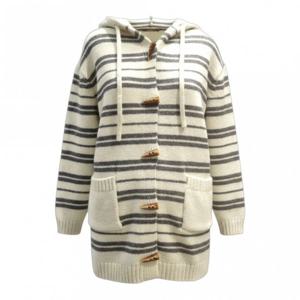 [페이지플린]후드 단가라 토글 단추 롱 가디건 F5DCA514