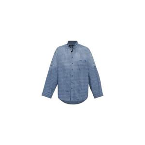 발렌시아가 체크 무늬 긴팔 셔츠 850813TTM26 4011 TP961557472