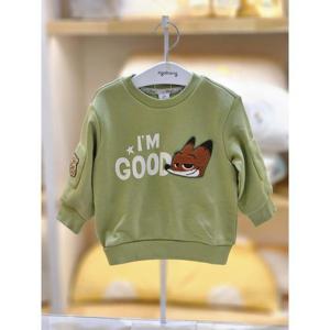 아가방 세이브존02 그린  면 맨투맨티셔츠// 03s721001