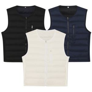 [파파브로]멘즈 베이직 초경량 라운드넥 패딩 조끼 SO-VEP-Q051