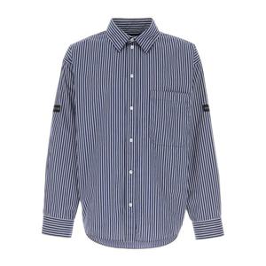 발렌시아가 자수 스트라이프 포플린 셔츠 857814TTM34 8502