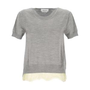 알렉산더 맥퀸 긴팔 티셔츠 839739 Q1BEF1379 GREY MEL PEAR