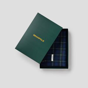 [빈폴ACC] 울 뉴체크 머플러 - 네이비 (BE5X84M04R)