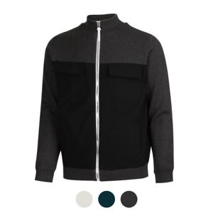 [파파브로] 멘즈 활동성 좋은 가슴포켓 골프 니트 집업 LB-KNG-2401