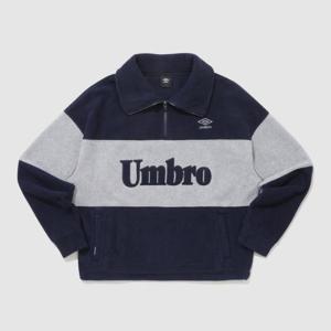 엄브로긴팔티 LQC UP422CFSN8-NVY 플러스플리스 우먼스 카라 하프집업 / NAVY