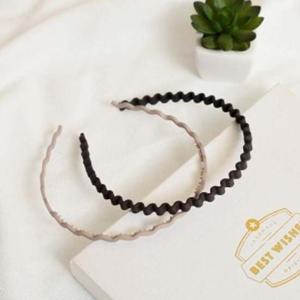 엔젤슈슈무광웨이브헤어밴드2p세트물결머리띠 데일리머리띠 데일리헤어밴드 디자인머리띠 디자인헤어밴드 얇은머리띠