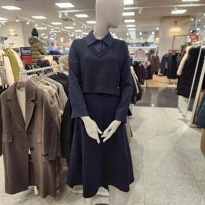 올리비아로렌 HC05 니트 콤비형 원피스 VOP OA4W9231