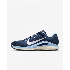 나이키 베이퍼 12 남성 하드 코트 테니스화 - 미드나이트 네이비사이킥 블루블랙화이트 FV5552-402 270941 (FV5552-402)