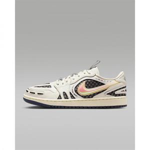 나이키 에어 조던 1 로우 메소드 오브 메이크 여성 신발 - 세일코코넛 밀크앤트러사이트메탈릭 실버 HQ2186-100 270116 (HQ2186-100)