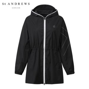 [세인트앤드류스] 여성 웰딩 테이프 스트링 중기장 점퍼 821C1JP260_BK