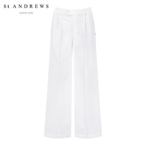 [세인트앤드류스] 여성 엠보 조직감 메탈 심볼 팬츠 821E1PNA21_WH