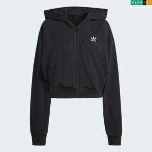 아디다스 현대백화점 [Women] 에센셜 프렌치 테리 크롭 지퍼 후디 KE3215 인기후디