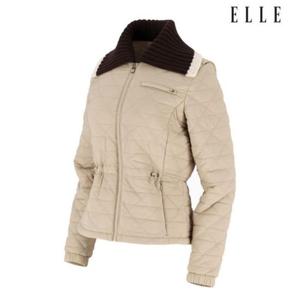 엘르골프 세이브존01 여성 니트에리 다이아몬드 퀼팅 패딩점퍼 6J81301 200