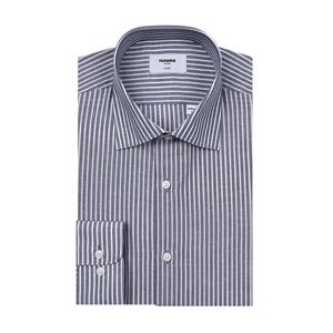 [레노마(셔츠)]린넨혼방토톤 스트라이프 ROSSG0033NY