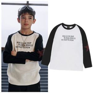 블루테일2 AAA2TS02WT 주니어 남아 여아 화이트 배색 나염 티셔츠 고학년 2026년 봄상품