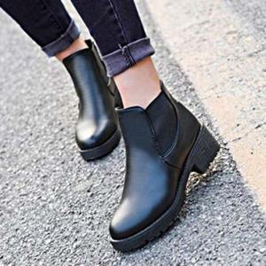 깔끔한 블랙 굽 4.5cm 예쁜 데일리 발목 첼시부츠