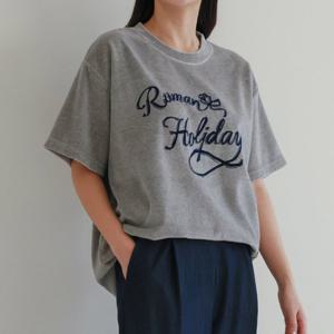 나야홍 / 아이우먼 로맨벨벳반팔티셔츠 WBV958M601 빅사이즈