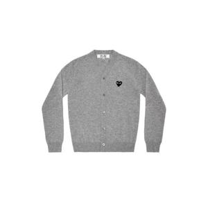 Play Comme des Garcons플레이 꼼데가르송 블랙 하트 니트 가디건 그레이 AZ-N024-051-2