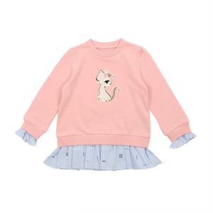 [프렌치캣(백)]L.PK S/T 배색 롱 MTM(Q31DKT361)