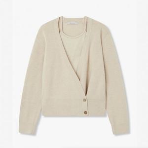 보브  (7156150002) 가디건 레이어드 울 블렌드 니트 풀오버