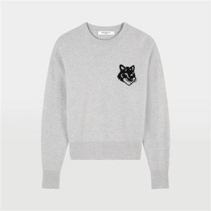 메종키츠네 폭스 헤드 인타르시아 니트 LW00815KT1063 H120