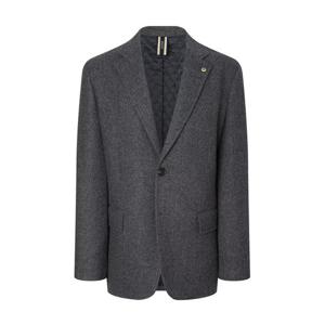 [헤지스]헤지스 차콜그레이 패턴 울혼방 자켓 WHJA4D404CG