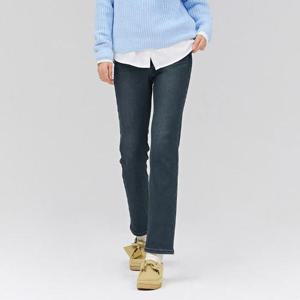 체이스컬트 세이브존02 여성 본딩 M톤 히든 밴딩 슬림 스트레이트 기모 데님 DFRG2375D0N