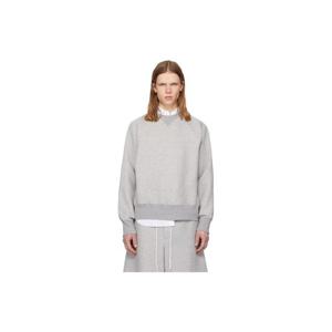 사카이 스웨트셔츠 그레이 스펀지 스웨트셔츠 261445M204006