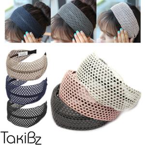 [타키비즈] 니팅레이스 와이드 헤어밴드