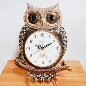 쁘띠부엉이 탁상시계 (블랙펄)