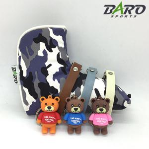 [바로스포츠] 실리콘 미니베어 골프 퍼터키퍼 퍼터커버분실방지