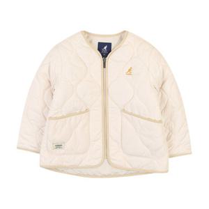 [캉골키즈]뉴 퀄티드 집업 점퍼 PD 0005 라이트 베이지