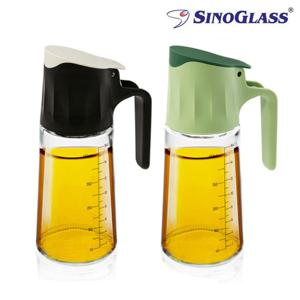 오일병 500ml (블랙+그린) 간장 양념용기 유리소스병 드레싱통