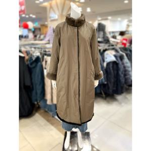 [트리아나]소고 밍크 카라 토끼털 롱 패딩 점퍼 TJ4FA13