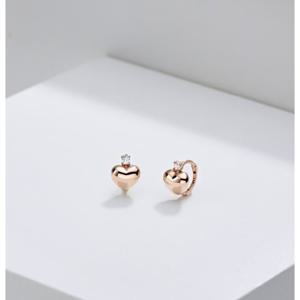 미니골드 14K 엘핀 하트 링귀걸이-S ETRM4405