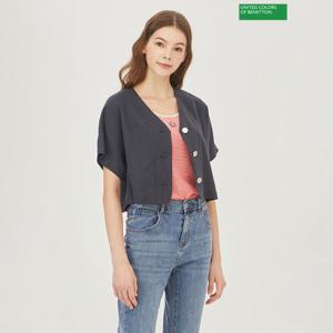 [베네통]베네통 돌먼 반팔 자켓 BAJK91341_DN