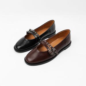 [신난다슈] 여성 로퍼 단화 2cm 2종 메리제인 펌프스 플랫 구두 발편한 낮은굽 LN247211