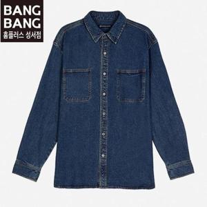 뱅뱅 HC04 가을 남성 포켓 솔리드 스판 청남방 NSKD60