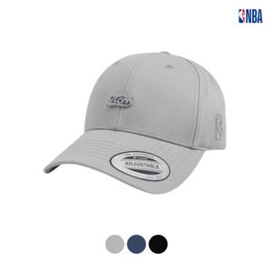 [엔비에이]공용 심플 메탈 톤톤로고 흘림체 하드 볼캡 모자 N245AP466P