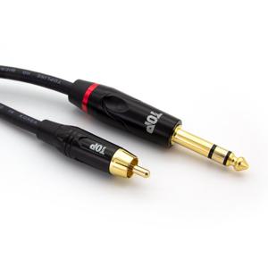 HDTOP 국산 제작 RCA 수 TO 5.5 스테레오 수 케이블 1M HT-TP634