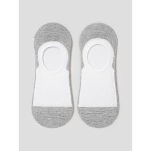 [로가디스] 면 혼방 컬러 포인트 페이크삭스 - 그레이 (MA51KTR053)