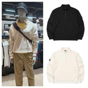 오닐(N-3) MG01 남성 루즈핏 반집업 맨투맨 플레인 하프집업 OMTZN3151