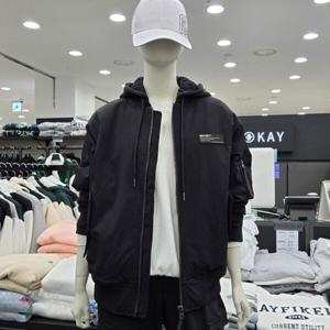 [써드케이](남녀공용)패딩 항공 점퍼MP1JU006-블랙_CJ