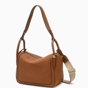 [헤지스] [아카이브H] 브라운 레더 토트겸 숄더백 HIBA5E162W2