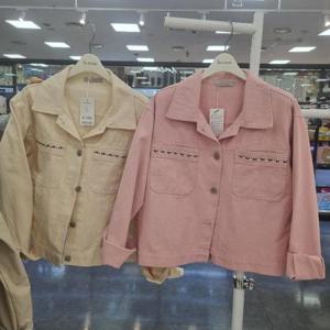 라티움 HC34 봄.가을 포켓잔꽃자수가벼운숏자켓 T2513JK08