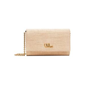 끌로에 숄더백 베이지 끌로에 아이코닉 플랩 WOC 클러치 251338F045005