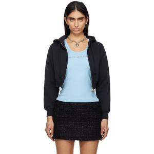 마크제이콥스 후드 블랙 참 크롭 후디 251190F097000