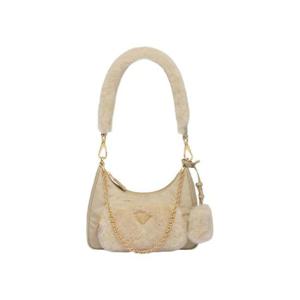 프라다 리나일론 셔링 미니백 데저트 베이지 1BC198-K4D-F0F24