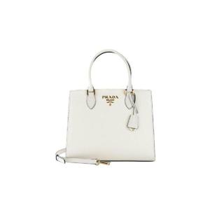 프라다 사피아노 레더 토트백 화이트 1BA227-2EDV-F0009