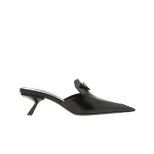 프라다 브러쉬드 레더 슬링백 펌프스 블랙 1D897M-055-F0002